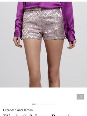 Elizabeth & James Brocade Shorts, 0